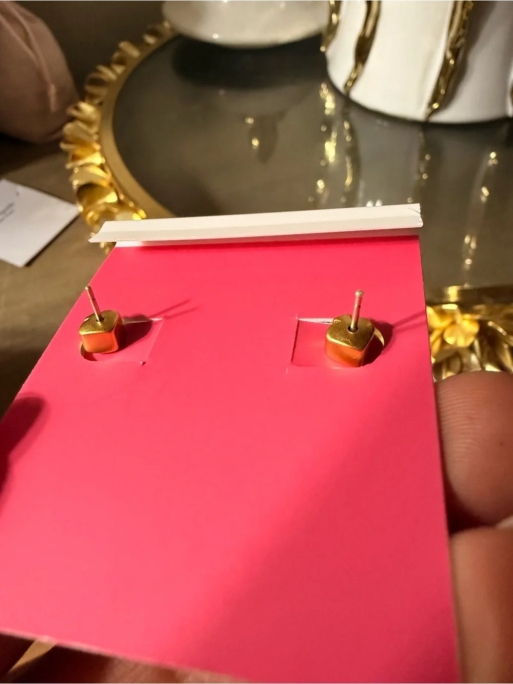 kate spade Gold Heart Drop Earrings with Crystal Stars